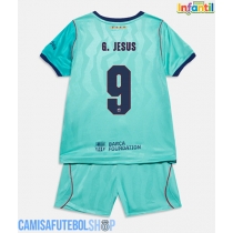 Camisa de time de futebol Barcelona Gabriel Jesus #9 Replicas 3º Equipamento Infantil 2026-27 Manga Curta (+ Calças curtas)